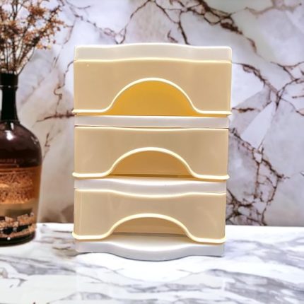 Çekmeceli Masa Üstü Çekmece Sert Plastik/Organizer Fosforlu Seri -sarı Renk