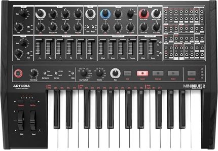 MiniBrute 2 Yarı Modüler Analog Synthesizer - Noir Edition