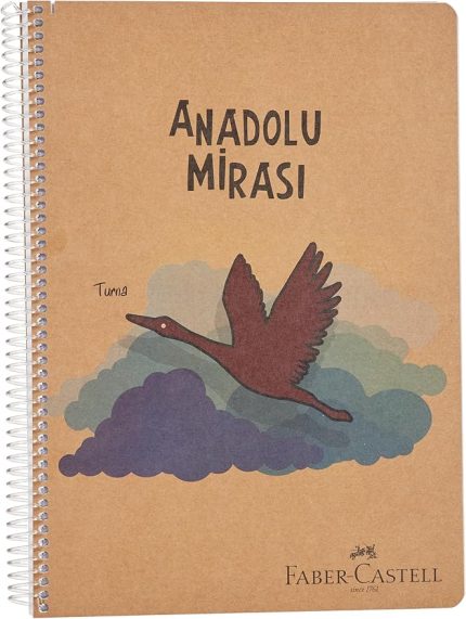 Anadolu Mirası Spiralli Defter, A4, 120 Yaprak, 70g Kağıt, Çizgili, Dayanıklı Kapak, Kolay Açılan Spiral Cilt, Asorti Renkler