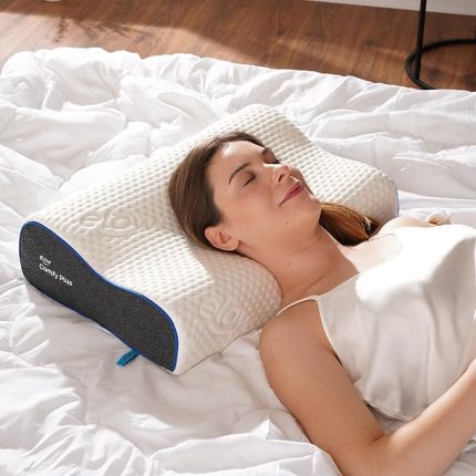 Comfy Plus Çift Taraflı Boyun Destekli Ortopedik Visco Yastık, 55 X 36 X 13/11