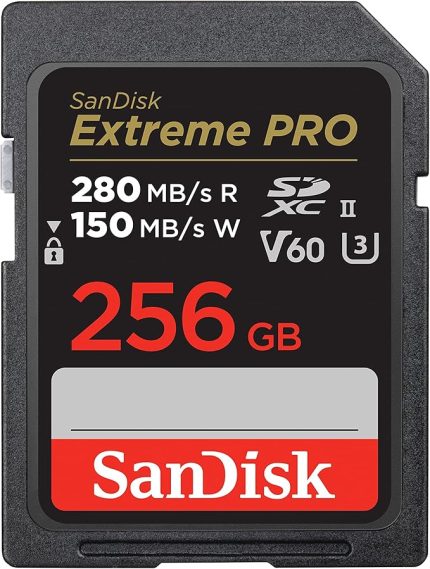 256GB Extreme PRO SDXC UHS-II Hafıza Kartı - C10, U3, V60, 6K, 4K UHD, SD Kart - SDSDXEP-256G-GN4IN