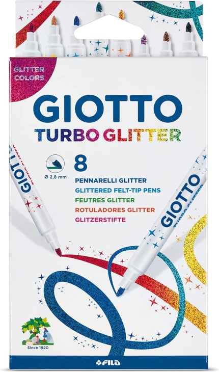 Turbo Glitter - Simli Keçeli Askılı Paket 8'li
