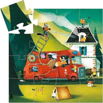 Dekoratif Puzzle 16 Parça The Fire Truck DJ0