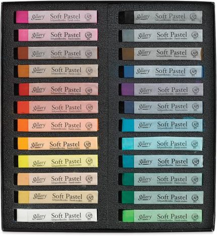 MPV-24 Pastel Boya Yumuşak Toz Pastel, 24 Renk