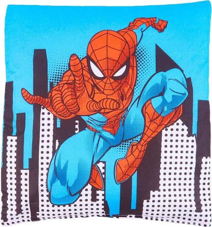 Lisanslı Spiderman City 40x40 Kırlent Renkli/Baskılı