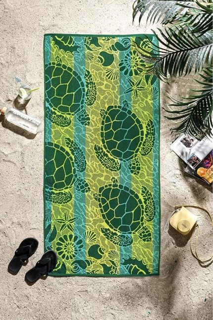 Nice Swimming Turtles Plaj Havlusu 70X150 Cm