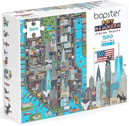 8-Bit Pixel Jigsaw Puzzle New York