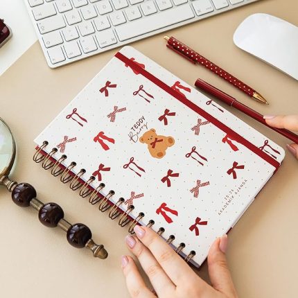 A5 Spiralli 16 Aylık Akademik Ajanda - Ayıcık