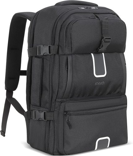 Explor Eco MCE-1205 34L El Bagajı Seyahat Sırt Çantası, 17.3 inç Laptop Sırt Çantası, Su Geçirmez Kabin Boy Sırt Çantası, Çevre Dostu, Reflektörlü Hafta sonu Çantası