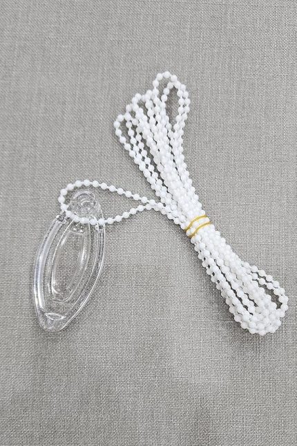 Stor ve Zebra Perde Zincir Beyaz Renk