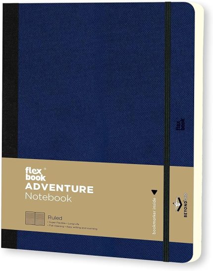 66 Özel Seri Adventure Esnek Notebook, 17X24 Royal Blue Çizgili 192 Sayfa, 85g