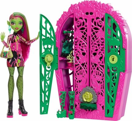 HIGH GİZEMLİ ARKADAŞLAR™ VENUS MCFLYTRAP Bebek Monster High Gizemli Arkadaşlar Gizemli Bahçe oyun seti, Venus McFlytrap bebek, 19'dan fazla sürpriz HYT75