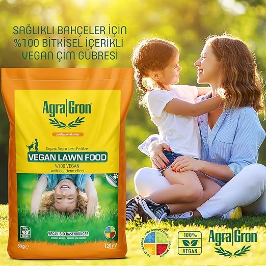 Çim Gübresi 20 kg Vegan Lawn Food%100 Bitkisel Menşeli Çim Gübresi/Doğal Çim Coşturan Gübre Alman Lisanslı - Görsel 3