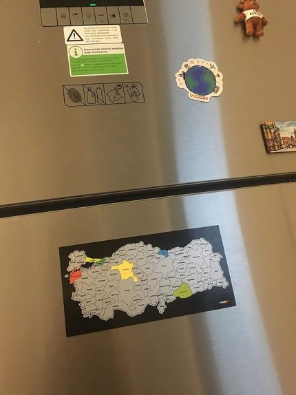 - kazı Türkiye Haritası (Magnet, 20x10 cm)
