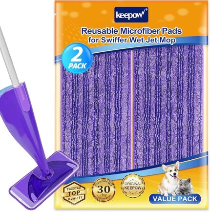 Tüm Sert Zemin İçin 2 Mikrofiber Yedek Ped