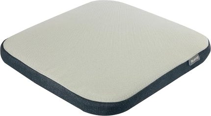 Ergo Active Balance oturma minderi, ofis sandalyeleri için ergonomik hava yastığı, optimum oturma duruşu ve siyatik rahatlatıcı, vücut duruşunu destekler, Ergo-Serisi, kumaş kılıf açık gri,