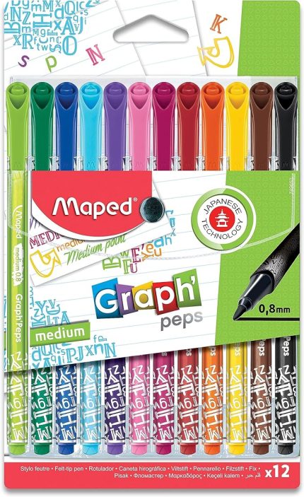 749652 Felt Tıp 12 Renk Keçeli Kalem