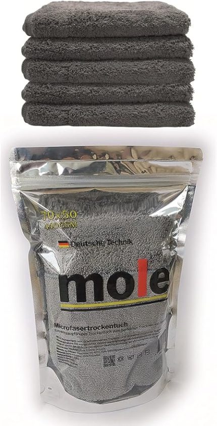 Mikrofiber Çift Yüzlü Oto Kurulama Havlusu 50×70 440GSM – Paket İçeriği 1 Adet- Renk Antrasit