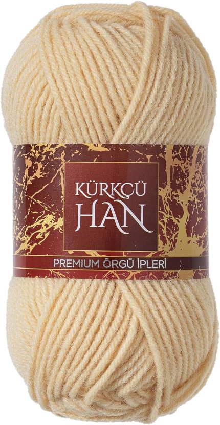 Han Dekor 100gr 100m El Örgü İpi (Vanilya)