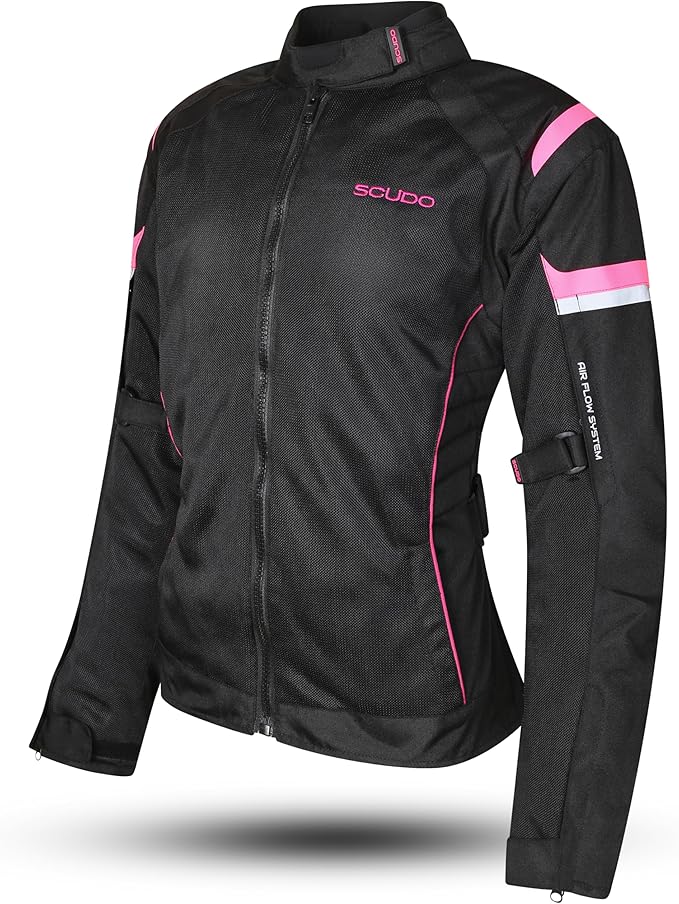 Lisbon Pembe Kadın Motosiklet Ceketi S