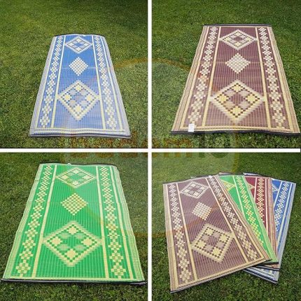 Plastik Hasır Halı Kilim Piknik Cami Park Plaj Bahçe Balkon Teras Kamp Outdoor Karavan Mat 90x180 cm