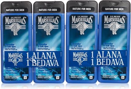 Petit Marseillais Duş Jeli Men Serisi Mineral ve Sedir Ağacı (4 x 400 ml)