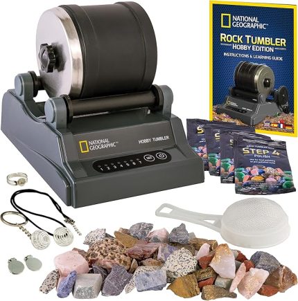 Kit) - National Geographic Hobby Rock Tumbler Kit New