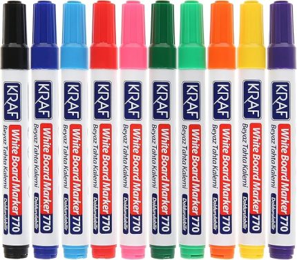 770 Doldurulabilir Beyaz Tahta Kalemi 10'lu Set