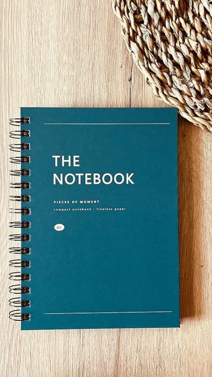 Tanıtım Sert Mukavva Kapaklı Spiralli 80 Yaprak Çizgisiz A5 Not Defteri, Not Defteri, Okul Defteri, 8 Farklı Renk Seçeneği, Ofis İçin İdeal, Planlayıcı (Peacock Blue Kapak Rengi)