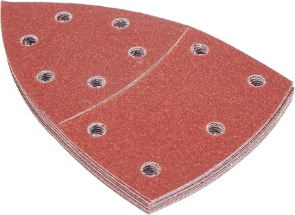 Accessories Zımpara Kağıdı (Çoklu Zımpara Makinesi için, Farklı Malzemeler, 10 Adet, 102 x 62/93 mm, Granülasyon 120)