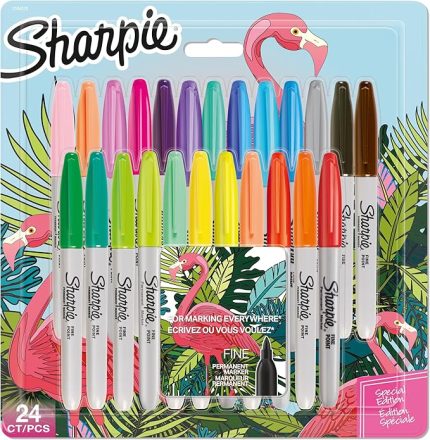 Fine Permanent Markör 24'lü Karışık Paket, Flamingo