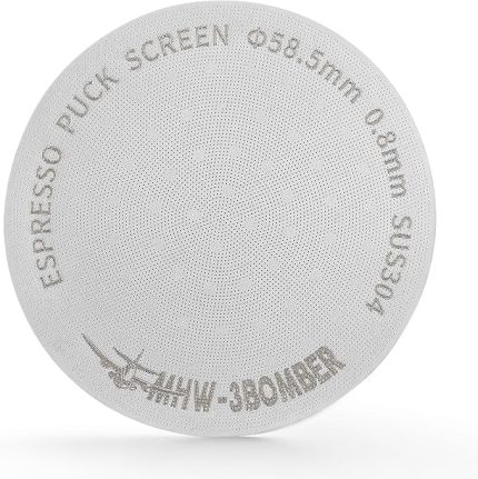 Puck Screen 58 mm, 0,8 mm Kalınlık Espresso Süzgeç, Süzgeç için, 180μm Asil Çelik Espresso Pak Ekran, Espresso Aksesuarı, Barista Aksesuarı, 58 mm Porta Filtresi için Filtre Model: FG5590