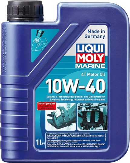 Moly Marine 4T Motor Yağı 10W-40 1 Litre Otomotiv Bakım Ürünü