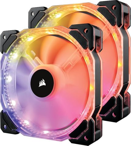 HD Serisi, HD140 RGB, 140mm, PWM, RGB Kontrolcü Dahil, Yüksek Performans RGB Fan, 2'li Paket (CO-9050069-WW)