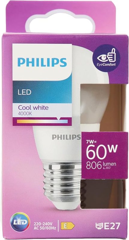 LED 60W P48 E27 CW Gün Işığı 4000K Dim Edilmez
