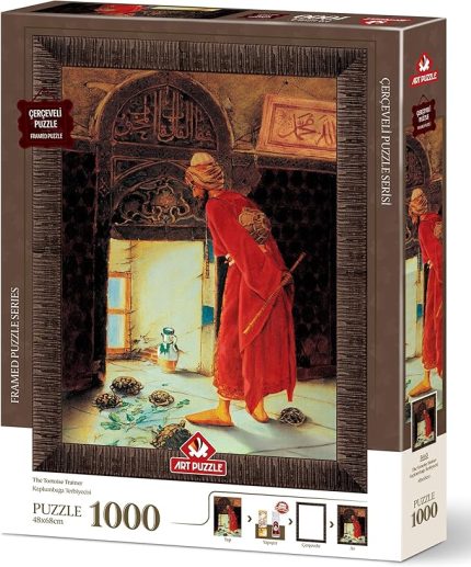Puzzle Kaplumbağa Terbiyecisi 1000 Parça Çerçeveli Puzzle
