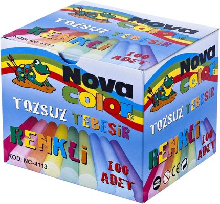 Color NC-4113 Tozsuz Tebeşir 100'lu Renkli