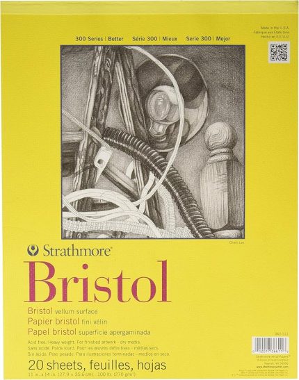300 Series Bristol-Block, 27,9 x 35,6 cm, 20 Blatt