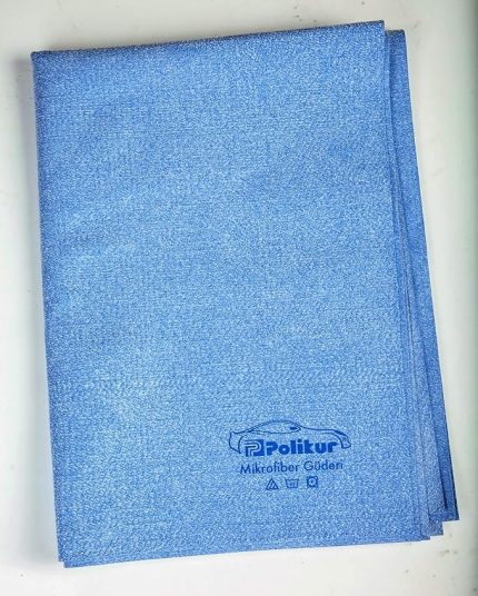 Mikrofiber Güderi Mavi Oto Kurulama ve Cam Temizlik Bezi 48x68 cm.