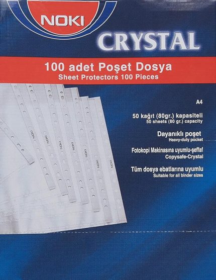 4830CR Cristal Poşet Dosya, 100 Adet