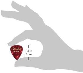 351 Shape Premium Pena (12 Adet) Elektro Gitar, Akustik Gitar, Mandolin ve Bass Medium Red Moto için - Görsel 2