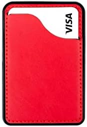 Telefon Kılıflarına Uyumlu Telefon Arkası Kartlık Yapışkanlı Kırmızı