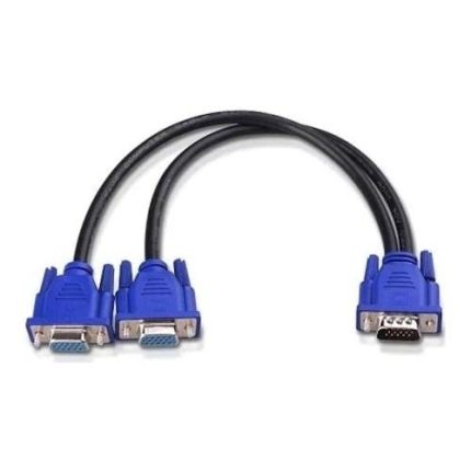 PX-1170 VGA Y Kablo, VGAto 2xVGA Çoklayıcı Splitter Kablo, 1 VGA Çıkışı 2 Monitör TV Projeksiyona Aynı Görüntü Aktarma Kablosu, PC Laptop Ekran Kartı İçin VGA to 2 AnalogVGA Dişi Çoğaltıcı