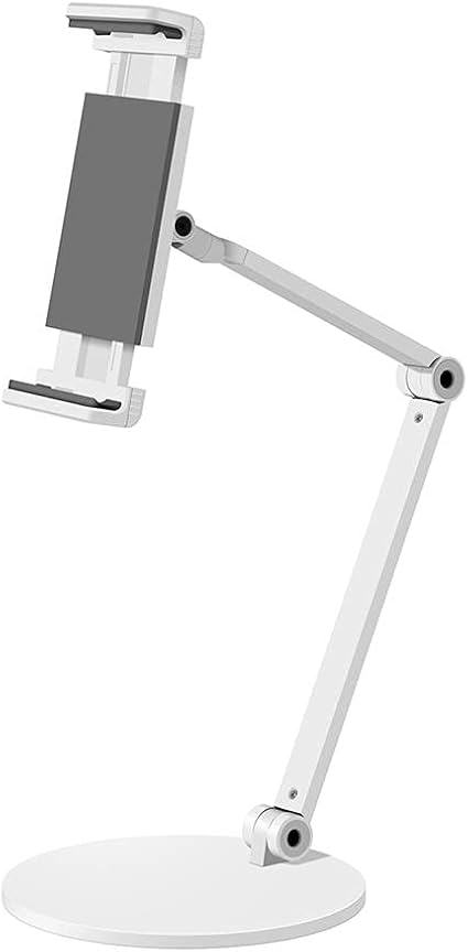 STD20144LG 360° Ayarlanabilir Teleskobik 4"-13" Ergonomik Tablet Standı (Gümüş) - Görsel 3