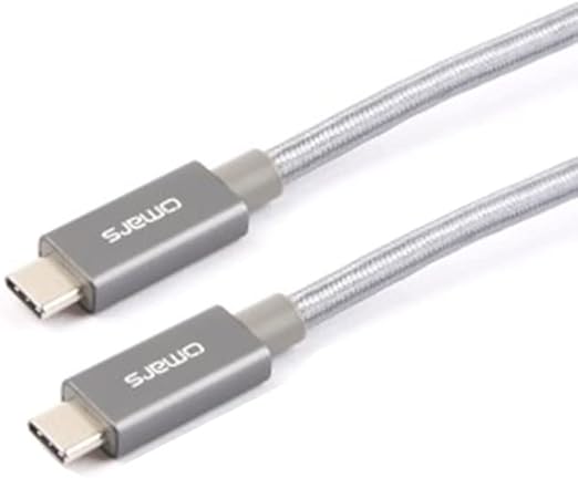Omars Type-C 3.1 5Gbps 3A Örgülü Şarj ve Data Kablosu Gri 1.5 Metre - Görsel 2