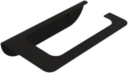 Yapışkanlı ve Vidalı Mat Siyah Oval Tuvalet Kağıtlığı Wc Kağıtlık Tuvalet Kağıdı Askısı