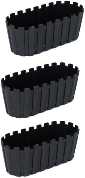 Adet Akasya Saksı, Bahçe Balkon Saksı, Çit Saksı 30 Cm (Antresit)