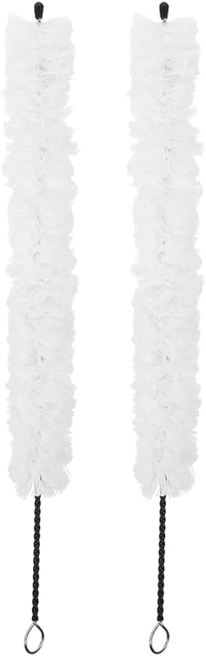 2 Adet Saksafon Sap Temizleme Fırçası Yumuşak Klarnet Bakım Aracı Nefesli Çalgılar Sap Tenor Bas Saksafonlar, Nefesli Çalgılar ve Nefesli Çalgılar Aksesuarları İçin Temiz Fırçalar Beyaz