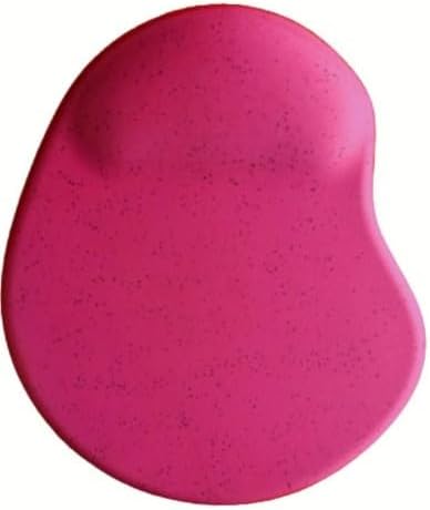 Oval Bilek Destekli Kum Desen Tip Kaymaz Taban Optik Bilgisayar Notebook Mouse Pad Maus Pad 17,5x21,5cm (Fuşya)