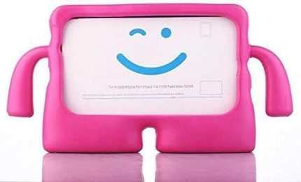 Samsung Çocuklar İçin Kılıf Ağır Hizmet Darbeye Dayanıklı Kılıf Çocuklara Dayanıklı Koruyucu Çocuk Kılıfı Standlı (Pembe, A9 Plus X210/Tab S9 X710/S9 FE X510/T870)